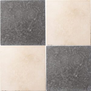 Cream Grey Checkerboard Floor