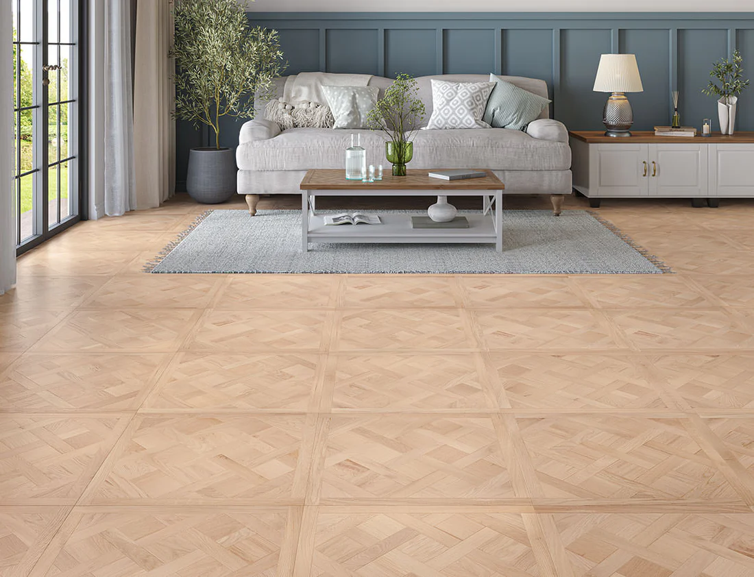 Unfinished Oak Versailles 600 x 600 x 14mm - Image 2