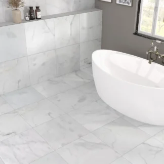mont blanc-white-marble-tile-honed-finish