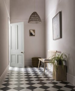 Checker Marble-Honed-hallway