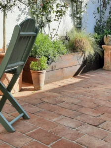 Terracotta Rustica Paja Brick Tile Floors of London
