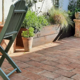Terracotta Rustica Paja Brick Tile Floors of London