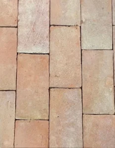 Terracotta Rustica Paja Brick Tile Floors of London