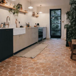 Terracotta Rustica Paja Hexagon Tile