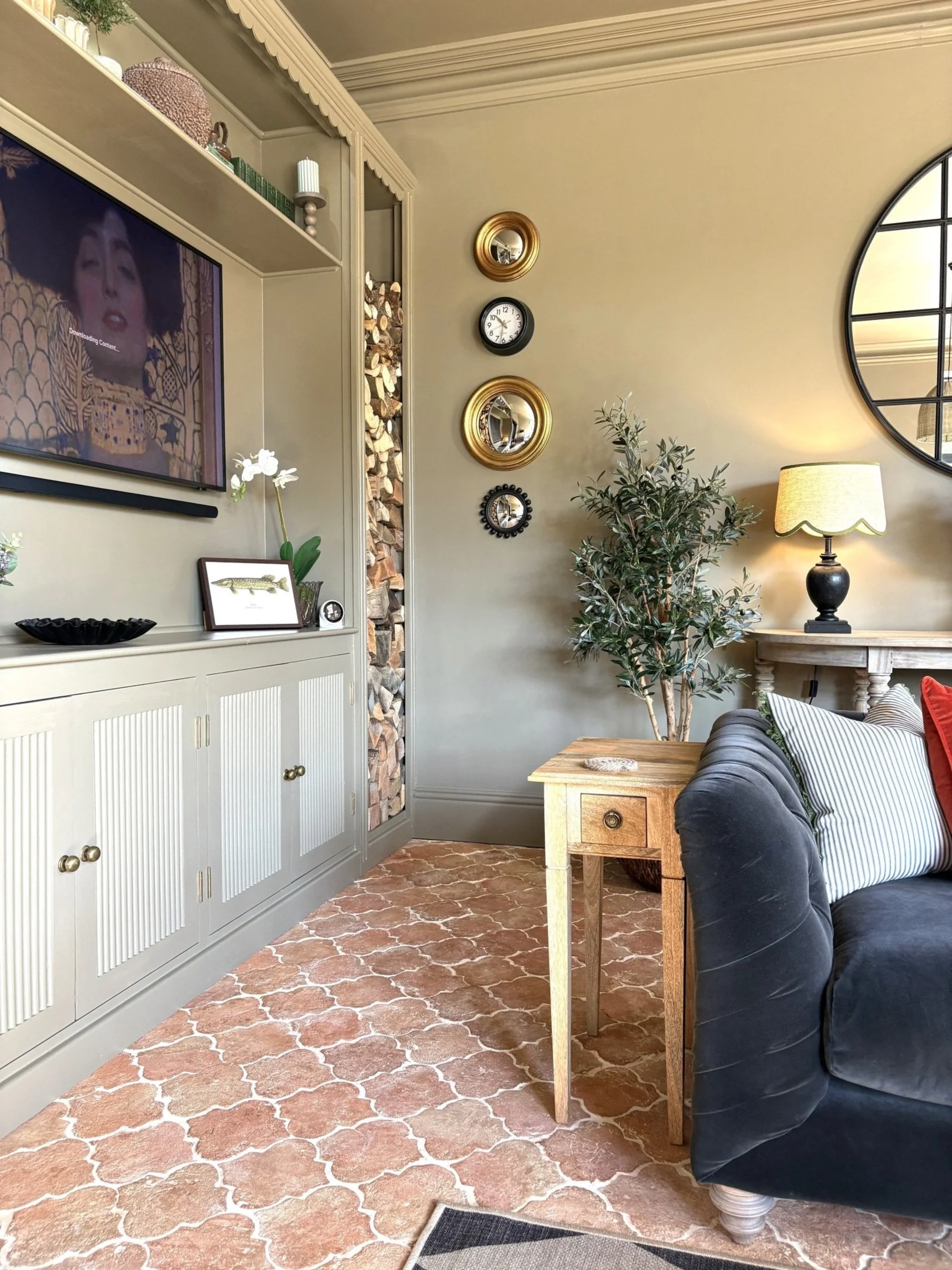 Terracotta Rustica Paja Arabesque Tile - Image 2