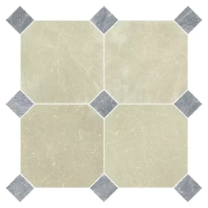 Burdur Marble Tumbled Octagonal with Cabochons
